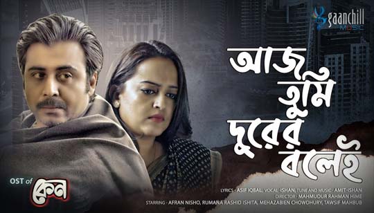 Aj Tumi Durer Bolei Lyrics (আজ তুমি দূরের বলেই) Ishan Mitra