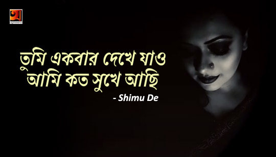 Tumi Ekbar Dekhe Jao Lyrics (তুমি একবার দেখে যাও) Shimu De