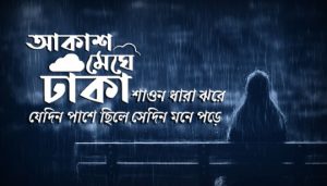Akash Meghe Dhaka Lyrics (আকাশ মেঘে ঢাকা) Chitra Singh